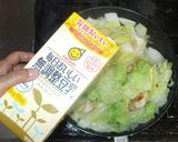 白菜鶏むね肉豆乳のクリーム煮♪簡単咳に作り方18写真