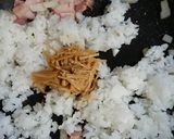 なめ茸inのガリバタ炒飯♡*｡ﾟ作り方5写真