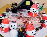 クリスマスケーキ☆苺サンタデコレーション作り方7写真