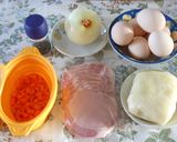 マッシュポテト入りオムレツ☆フライパン作り方1写真