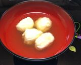 とろろ芋(山芋)団子の美味しい☆お吸い物作り方4写真