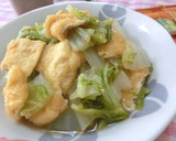 フライパンで一発！　白菜と油揚げのうま煮作り方3写真