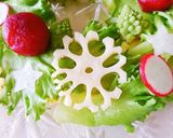 雪のれんこんのリースサラダ作り方1写真