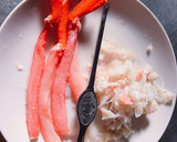 たらばと紅ずわい蟹のトマトクリームパスタ作り方3写真