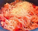 たらばと紅ずわい蟹のトマトクリームパスタ作り方11写真