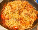 カニ風味満点・渡り蟹のトマトソースパスタ作り方11写真