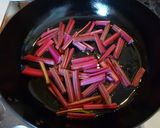 ビーツの茎のきんぴら作り方3写真