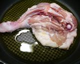 簡単！クリスマスチキン☆パリパリ蒸し焼き作り方2写真