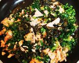鮭&高菜の卵チャーハン★☆作り方1写真