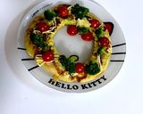 クリスマスにお好み焼きリース作り方3写真