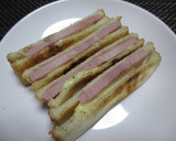おひとりさまの厚切りハムでハムチーサンド作り方5写真