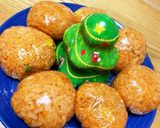 クリスマスに☆チキンライスまんまるリース作り方10写真