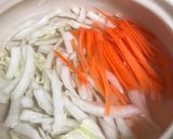 白だしで豚バラ野菜鍋作り方2写真