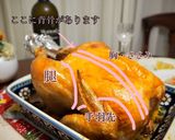 クリスマスに丸鶏のローストチキン作り方7写真