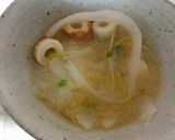大根の太麺状切り入り味噌汁作り方7写真