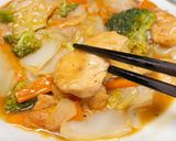 鶏胸肉の野菜あんかけ作り方8写真