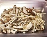 きのことワカメの酢の物作り方1写真