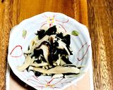 きのことワカメの酢の物作り方4写真