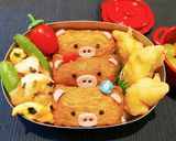 お弁当に☆いなり寿司のいのしし。時々ぶた作り方7写真
