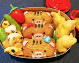お弁当に☆いなり寿司のいのしし。時々ぶた作り方8写真