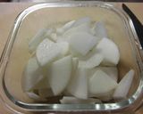鯖缶と大根のレンジ蒸し作り方1写真