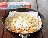 鶏ひき肉と野菜たっぷり♡炒り豆腐作り方4写真