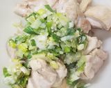 ☆鶏肉酒蒸し♪ネギ塩たれ和え☆作り方5写真