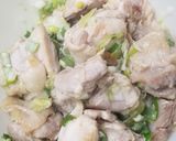 ☆鶏肉酒蒸し♪ネギ塩たれ和え☆作り方6写真