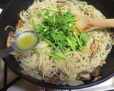セリとさんま缶のおろしレモスコ水浸パスタ作り方8写真