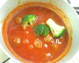 【主菜】ミートボールのトマトジュース煮作り方4写真