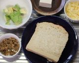 新感覚！アボ豆腐トースト作り方1写真