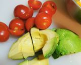 アボカドとトマトの卵チーズ炒め作り方1写真