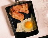 眼帯丼（ベーコンエッグ丼）作り方6写真