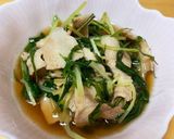 水菜と豚肉の煮物作り方6写真
