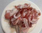 豚バラとトマトのコク旨ニンニクバジル炒め作り方2写真