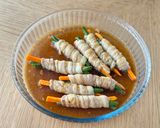 【レンチンでお弁当おかず】豚肉の野菜巻き作り方5写真