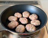 ネギ・コチュジャン【ザーサイつくねバーグ作り方4写真