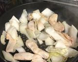 白菜と鶏むね肉の白だし炒め作り方1写真