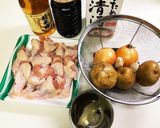 鶏とじゃがいものアドボ作り方1写真