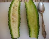 やめられない♪とまらない♪ゴーヤチップス作り方1写真