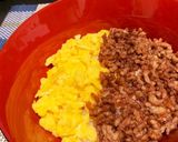甘辛おいしい！たまごとひき肉二色そぼろ丼作り方8写真