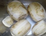 れんこんと長ネギとカニマヨのとろみ炒め作り方1写真
