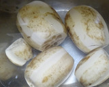 れんこんと長ネギとカニマヨのとろみ炒め作り方1写真