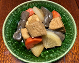 大根とこんにゃく・厚揚げの煮物＊炊いたん作り方6写真