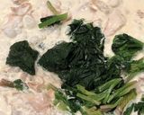鮭とほうれん草のクリームパスタ作り方2写真