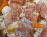 鶏ももと根菜の粕汁作り方4写真