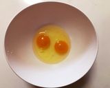 残り物セロリ葉のオムレツ作り方2写真