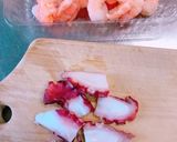 たこと小海老のにんにく炒め アヒージョ風作り方1写真