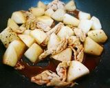 旨っ❤️大根と豚肉のキムチだれ炒め作り方7写真