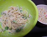 【離乳食後期】ツナと野菜のクリームパスタ作り方8写真